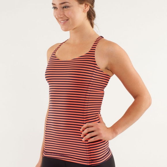 lululemon athletica Tops - Lululemon Free to Be Tank Top Shirt Blue Stripe